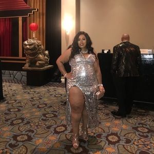 Rose Gold Formal Dress (plus)